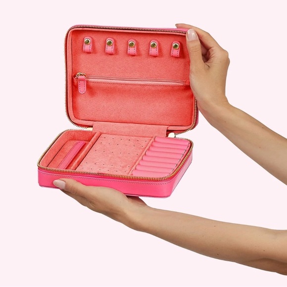 Stoney Clover Lane Jewelry - Stoney Clover Lane Jewelry Case strawberry pink Vegan Leather
